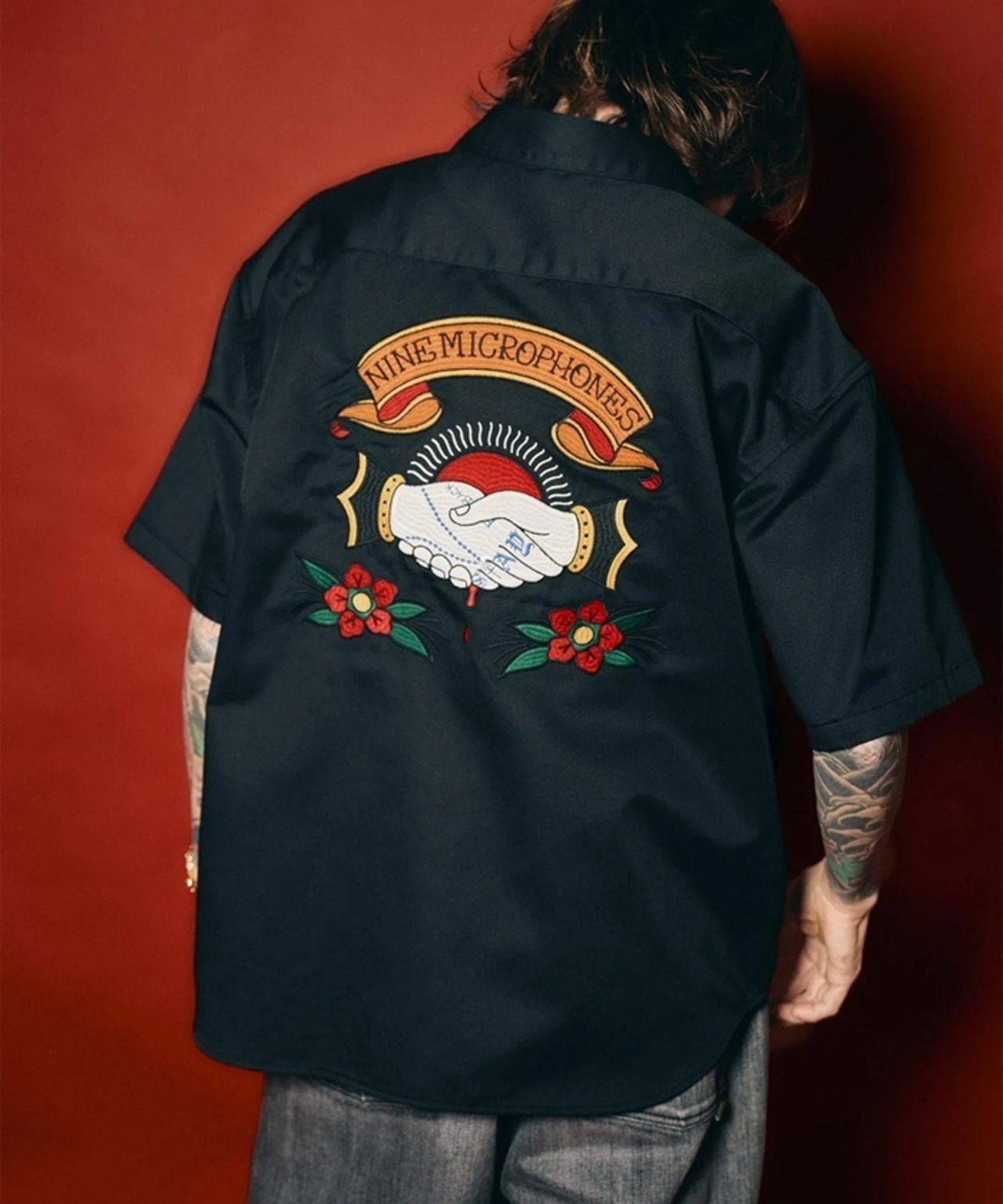 NineMicrophones / WORK SHIRT - The bonds with family- / ワークシャツ / 129-22446 - 3