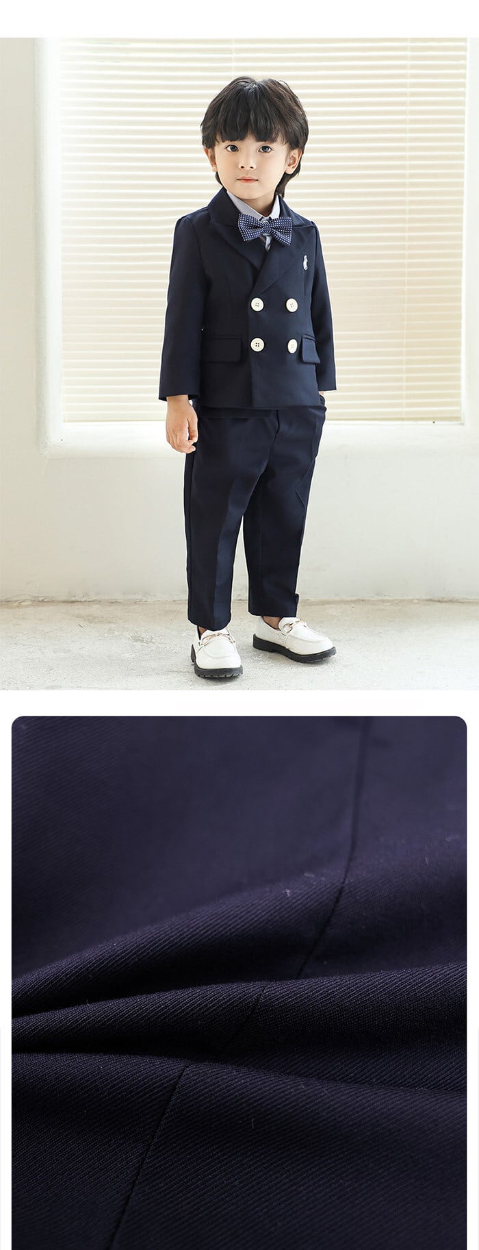 100cmキッズ 結婚式 七五三 ネイビー フォーマルスーツ6点セット【101】 クーポン利用で17%円OFFフォーマル スーツ キッズスーツ 男の子