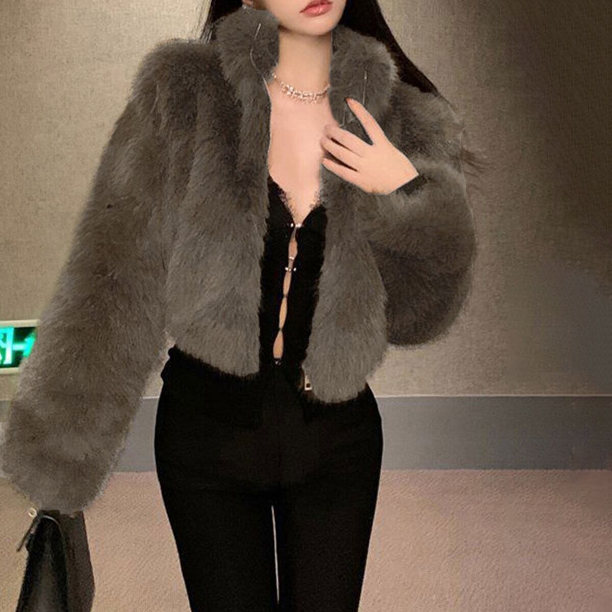 ファー ジャケット ふわふわ ボレロ レディース 秋冬 韓国 きれいめ 大人 上品 おしゃれ カジュアル アウター 中綿 ショート丈 防寒 防風 大人可愛い 大人女子