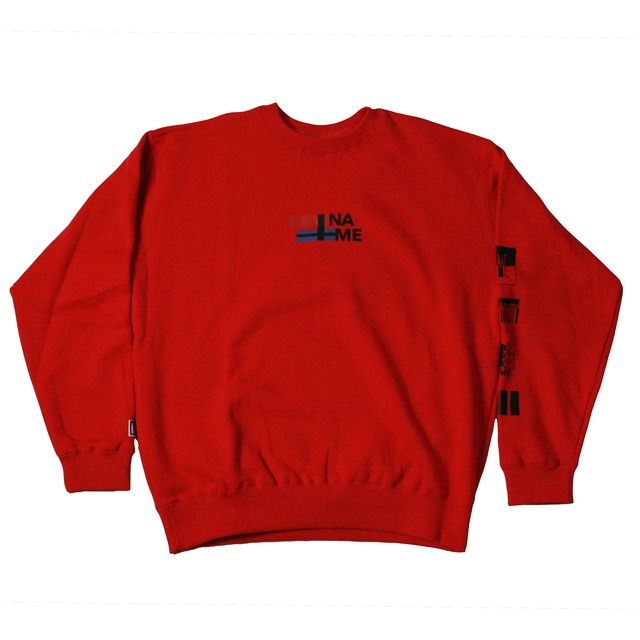 INAME logo artwork sweat shirt (Red)