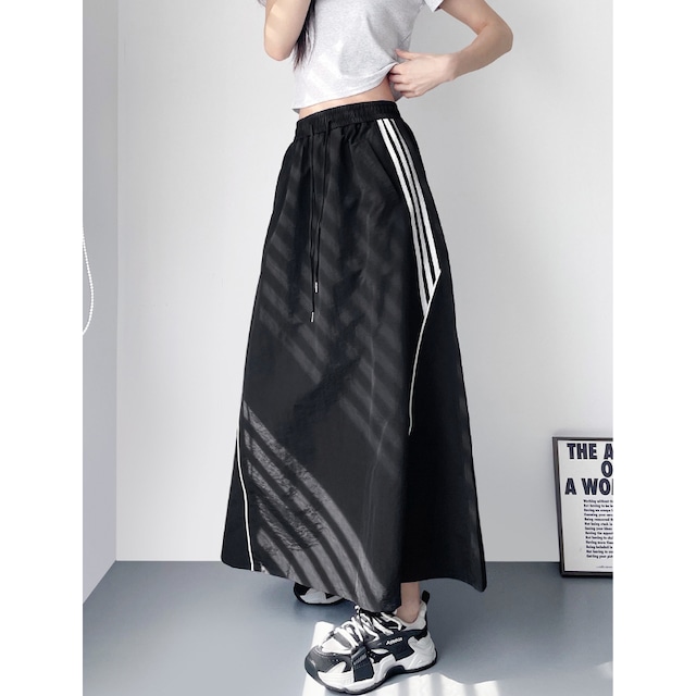 side line long skirt 10976