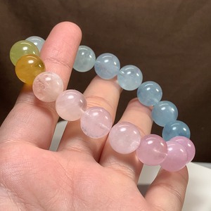 no11.爽やかパステル☆グラデーションミックスベリル ブレスレット