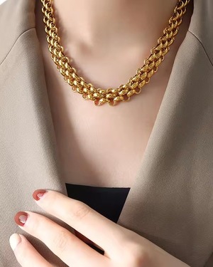Toggle link chain necklace -Gold-【アレルギー対応】