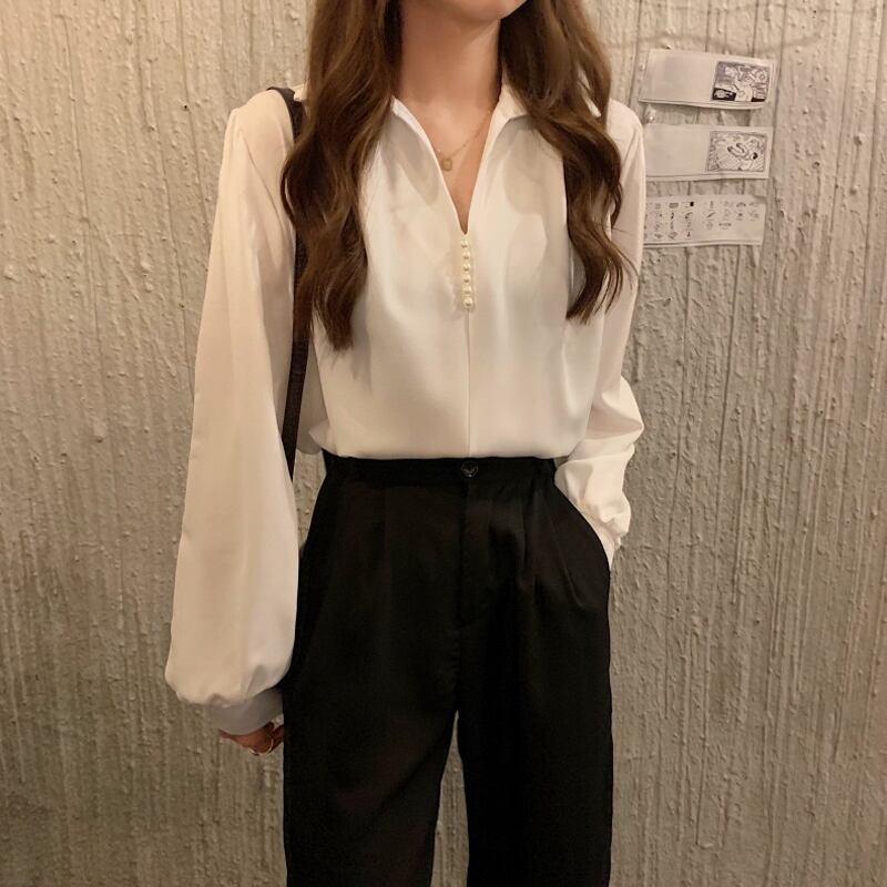 スタイルシャツ スプリングトップス ルーズシャツレディース ロング 春物 スーパーモール54958553610