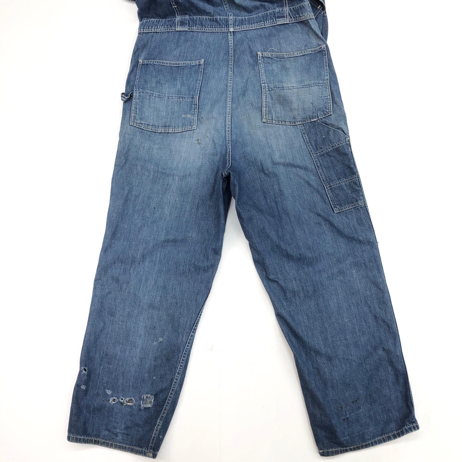 BEN DAVIS オールインワン　50〜60年代　38 BEN DAVIS ベンデイビス 50- 60年代 デニム つなぎ ワーク