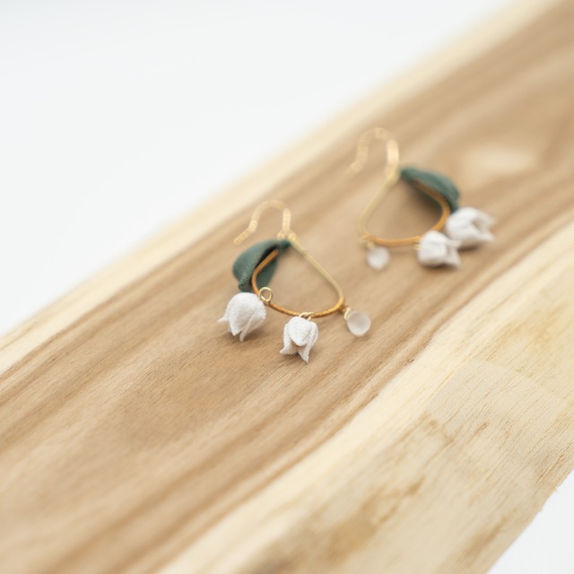 「スズラン」ピアス／フープタイプ