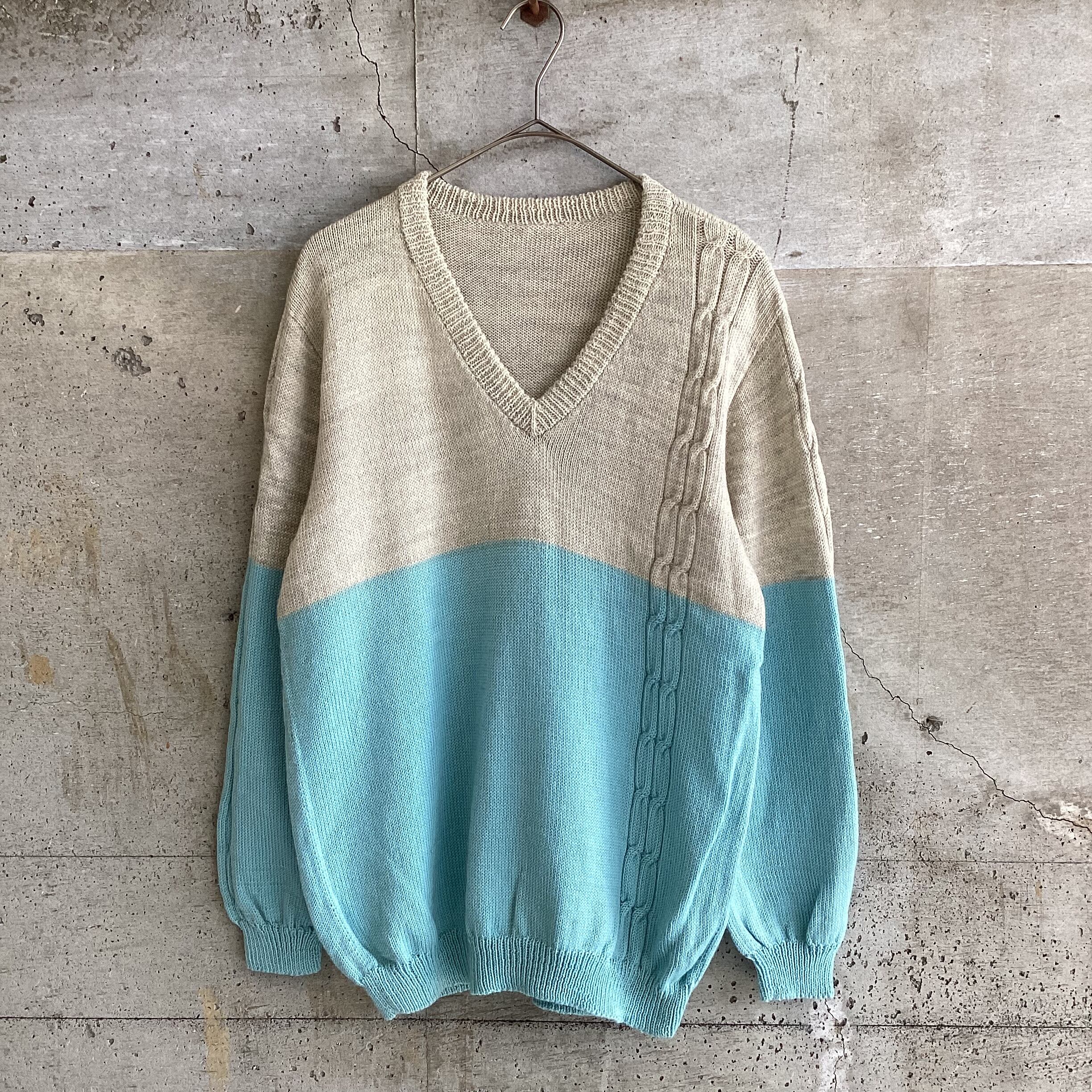 bicolor knit