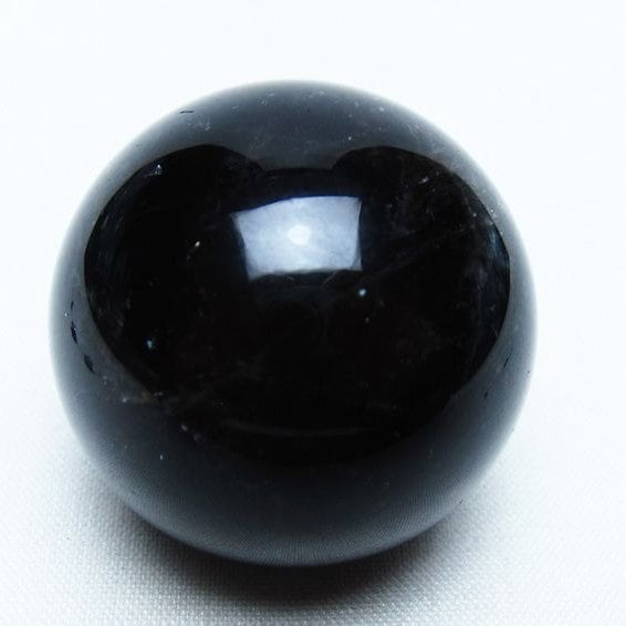 モリオン 丸玉 36mm 黒水晶 スフィア 置物 一点物 141-8062