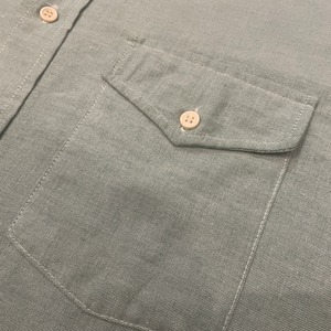 90s / USA製 / green chambray shirts