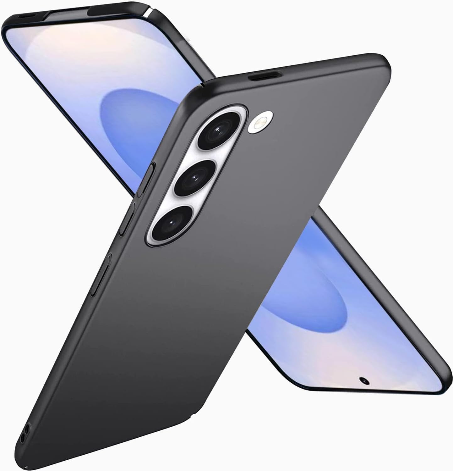【極薄軽量】Xyddxihan Galaxy S25用 ケース 軽量薄型 シンプル マット質感 さらさら手触り PC製 指紋防止 擦り傷防止 SC-51F / SCG31用 ケース ギャラクシーS25 用カバー シン・フィット ブラック