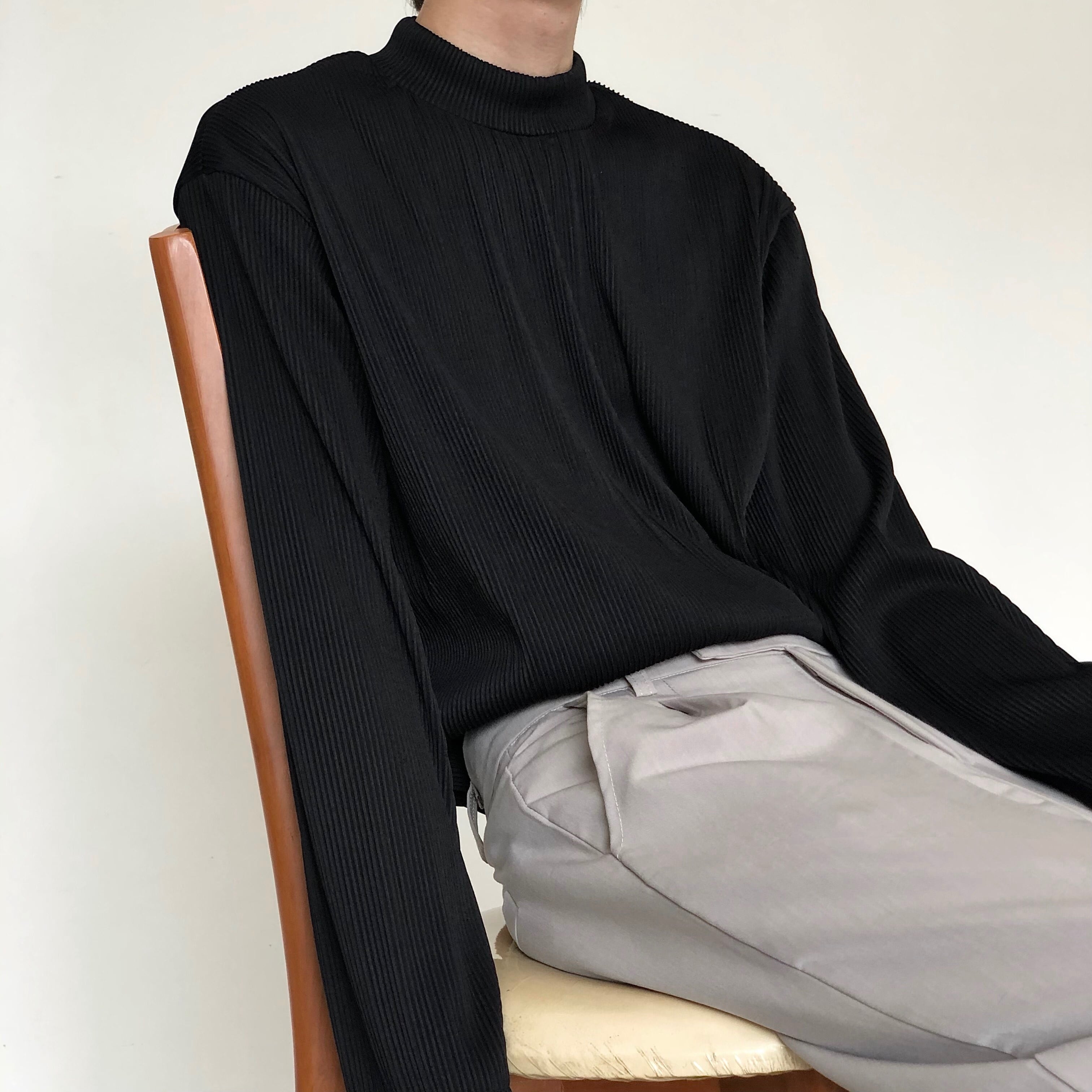 MION上品な質感のハーフネックTシャツ | mblueshop