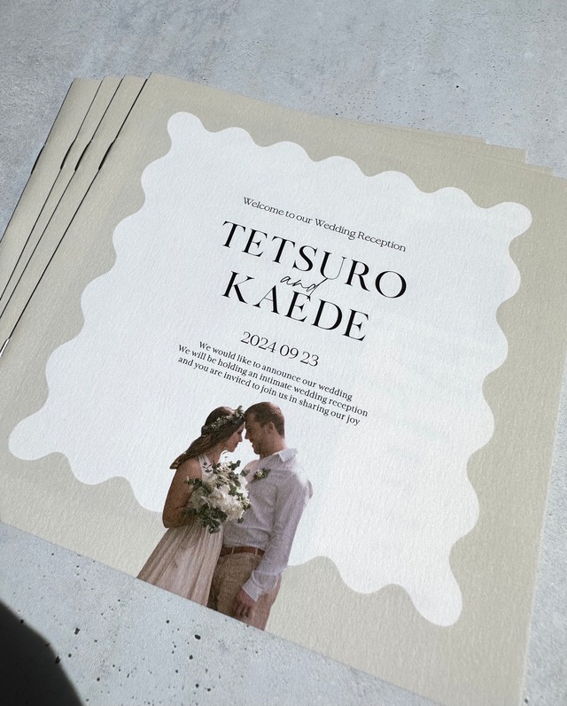 プロフィールブック｜正方形｜wave｜8P　#2