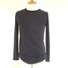 Dual Warm Border Round L/S T-shirts　Dark Gray