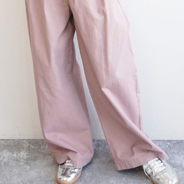 バイオ加工ワイドパンツ　