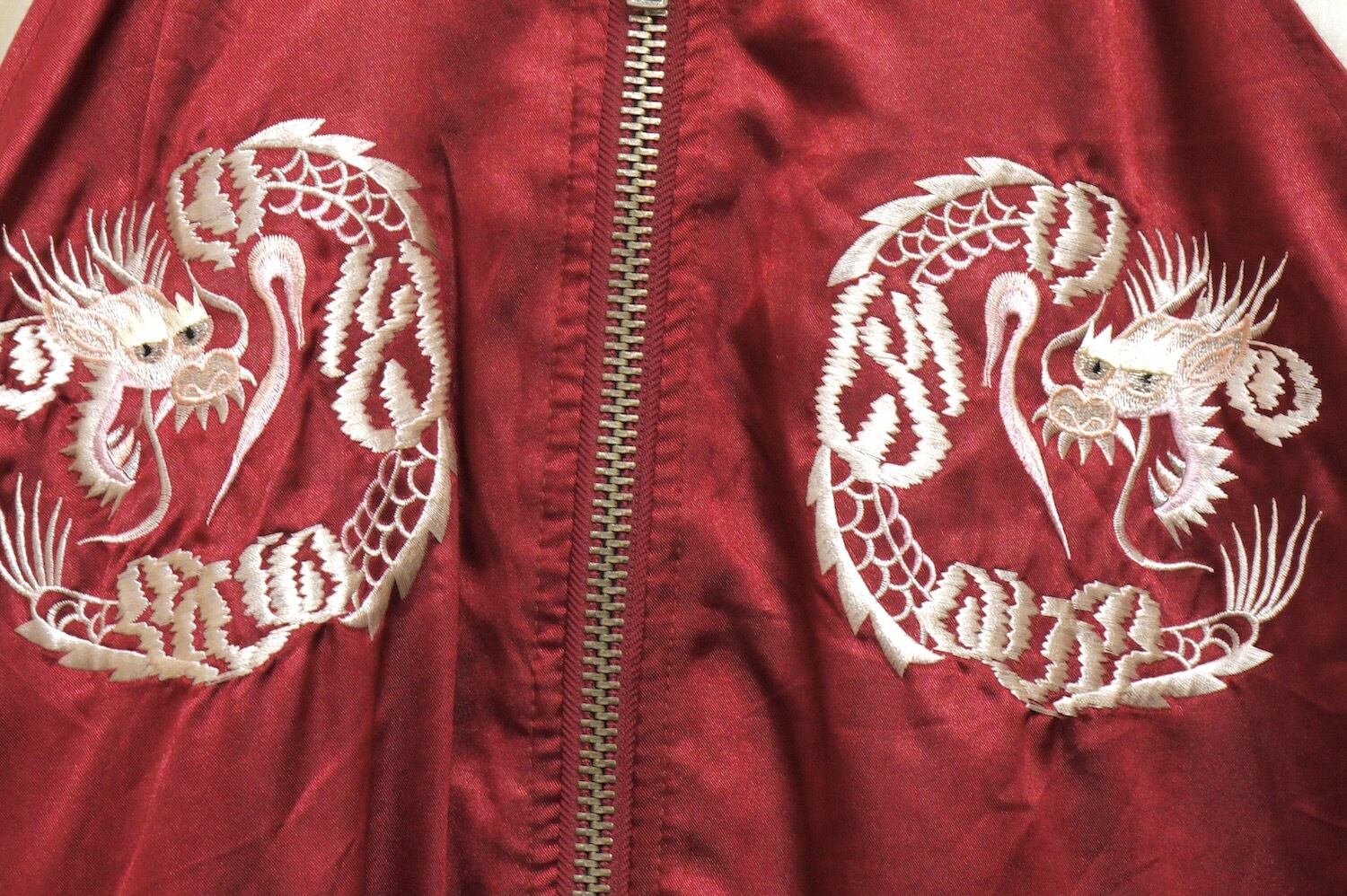 Mr.bogey 龍 虎 日本地図 刺繍 スーベニアジャケット スカジャン www