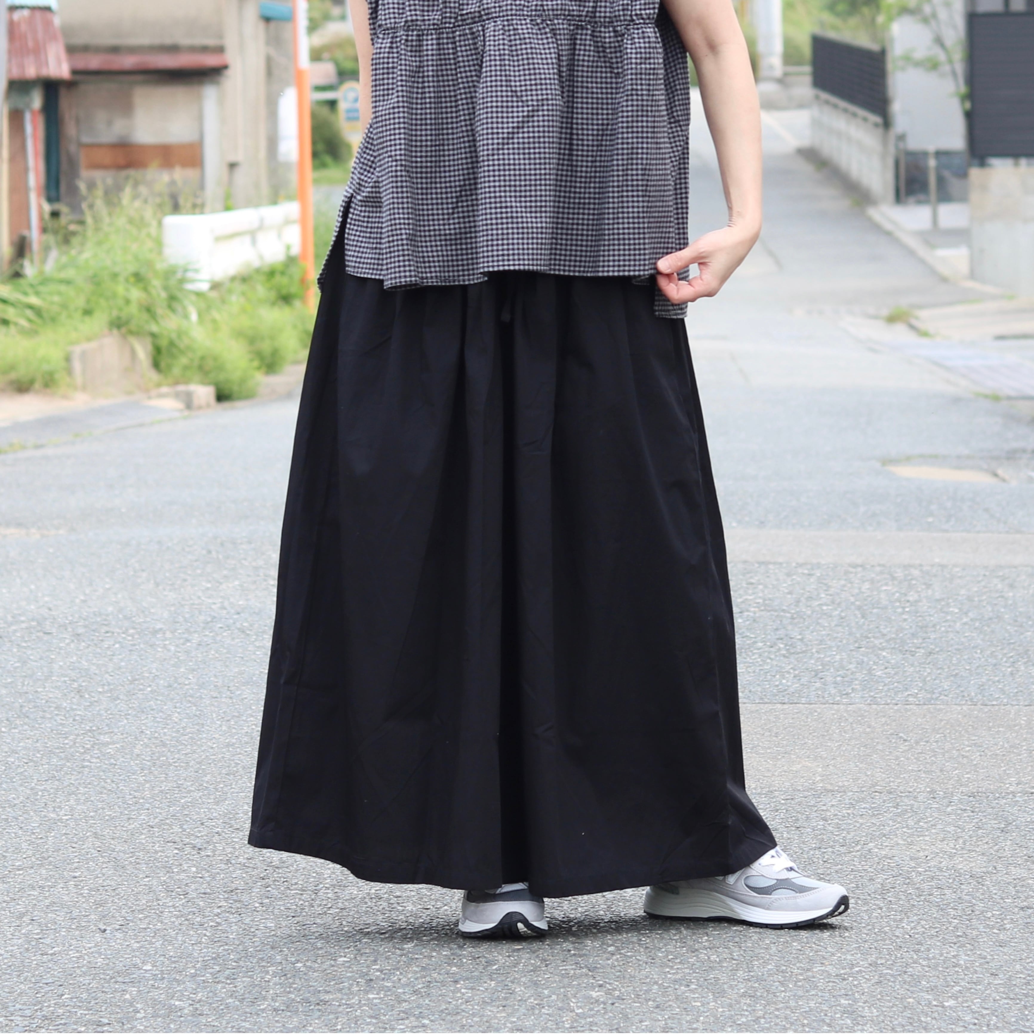 ポプリン タックキュロットパンツ | Zakka so-la