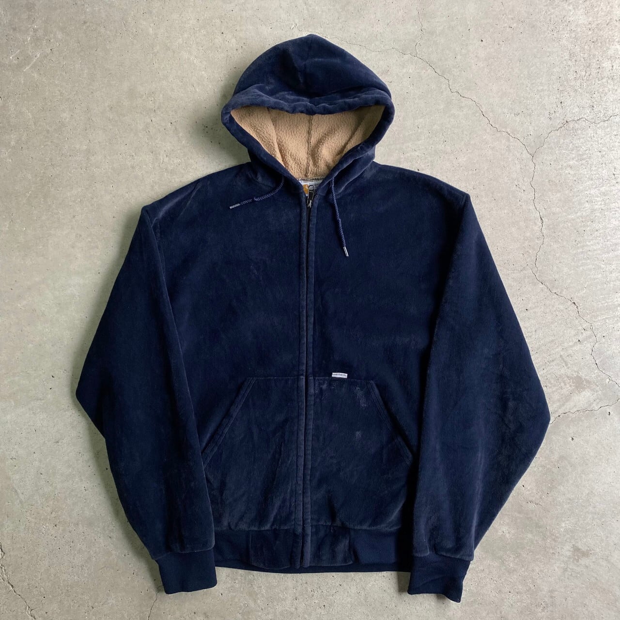 カーハート carhartt パーカー ブラック XS ベロアパーカー