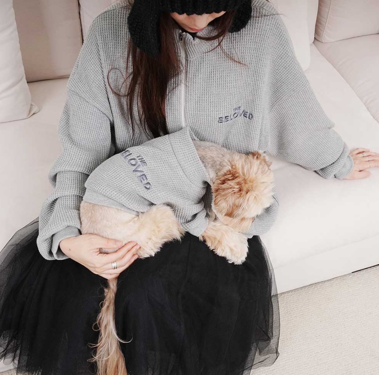 Human/即納【noonoosoom】THE BE LOVED Half Zipup (Gray)