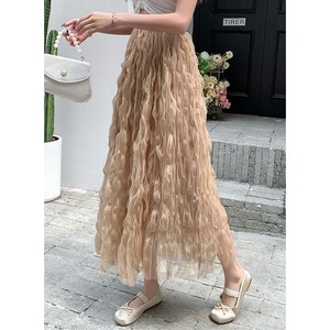 ウェーブ プリーツ ロング スカート 10213