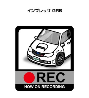 スバル インプレッサ GRB ボディ25色設定 ドラレコRECステッカー