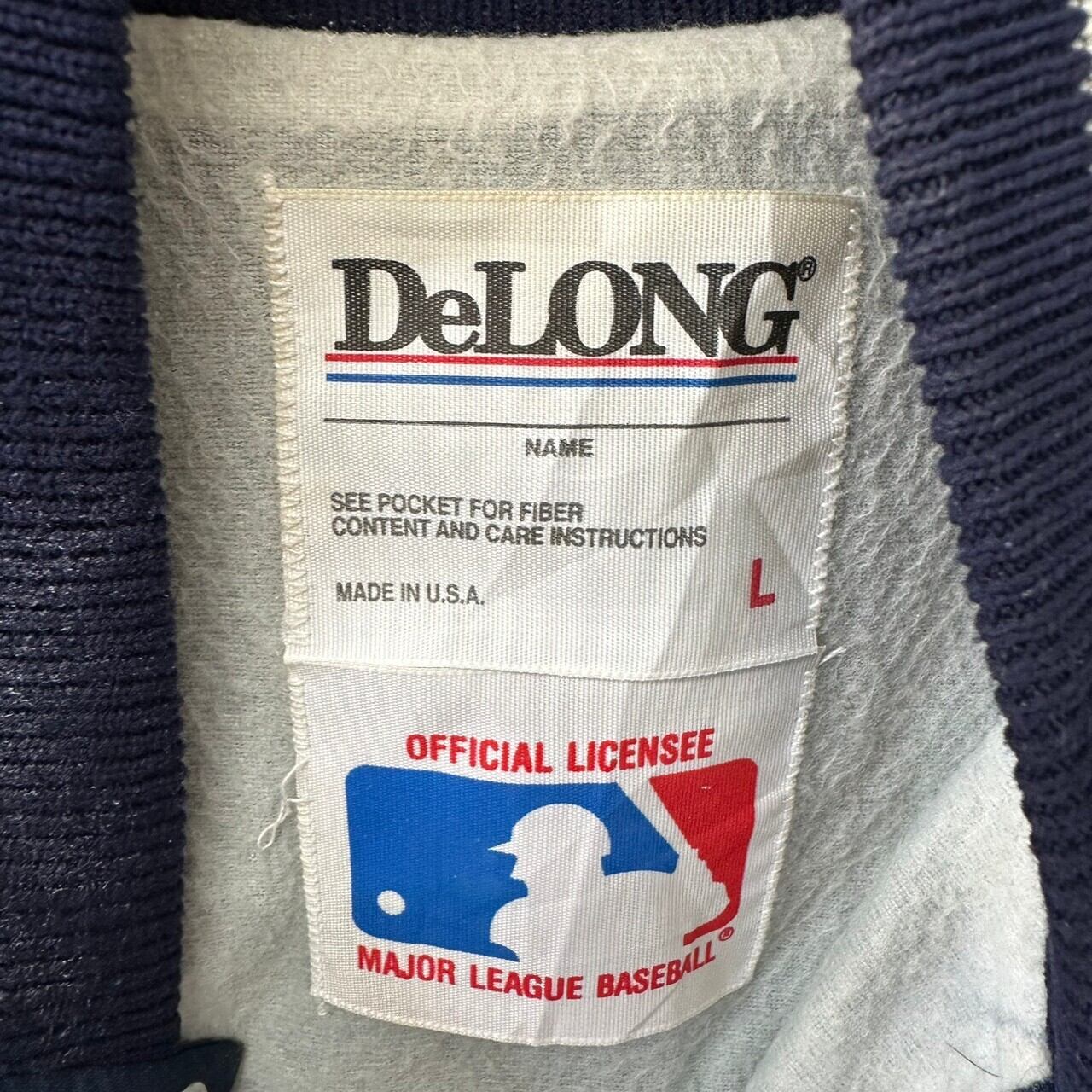 80s USA製 MLB ニューヨークヤンキース スタジャン 刺繍 ロゴ デロング