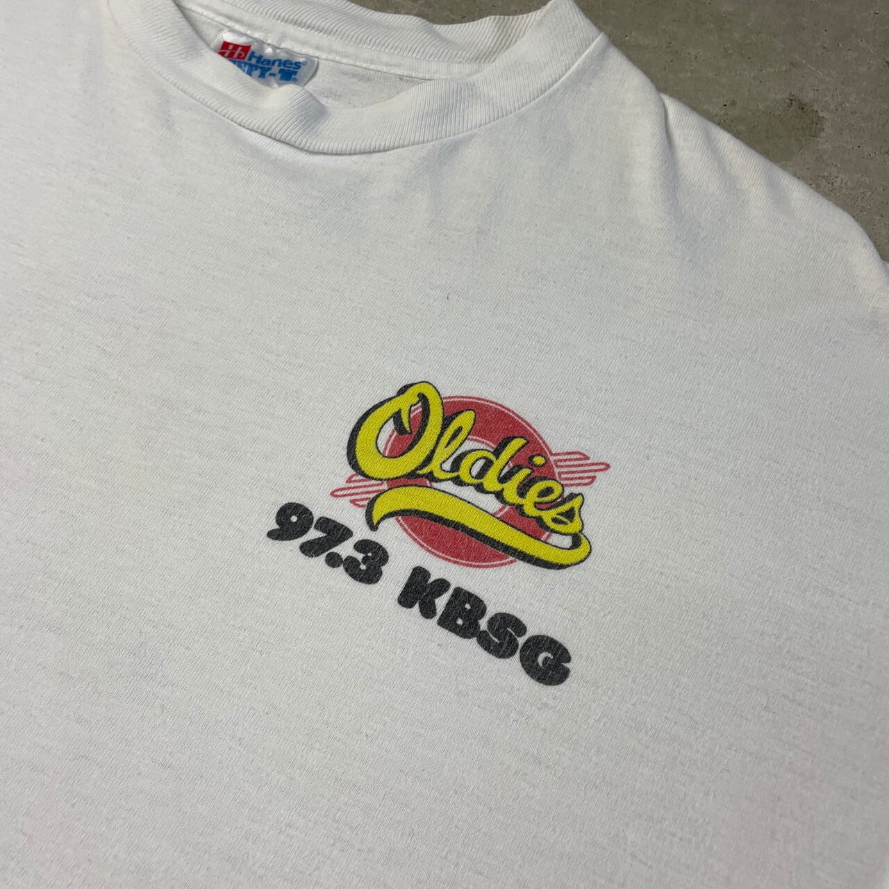90年代 USA製 OLDIES 97.3 KBSG ラジオ局 アドバタイジング 両面 