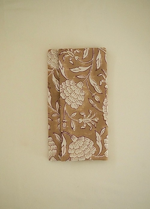 26022-Juzu Bukuro-Flower-Beige