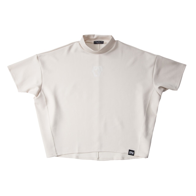 mock neck T-shirt / IVORY