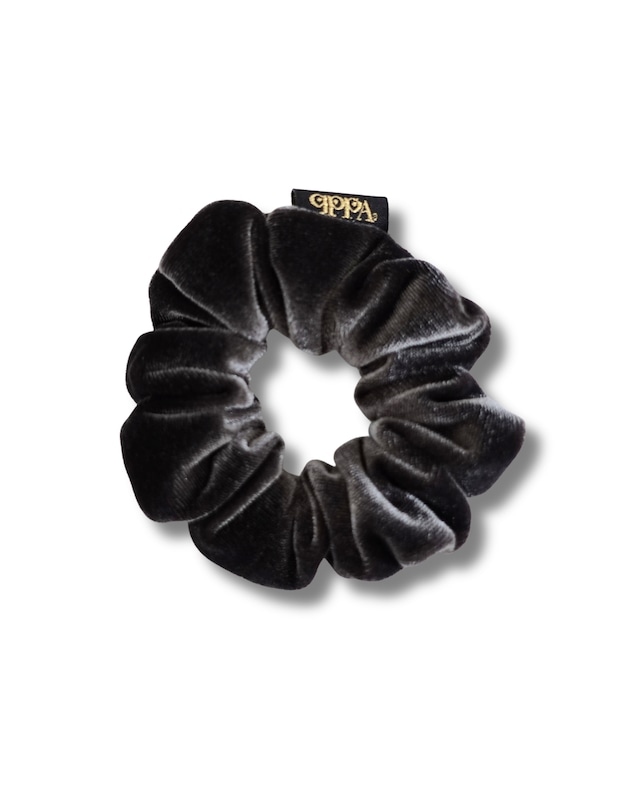 SCRUNCHIE｜Charcoal Velvet Scrunchie
