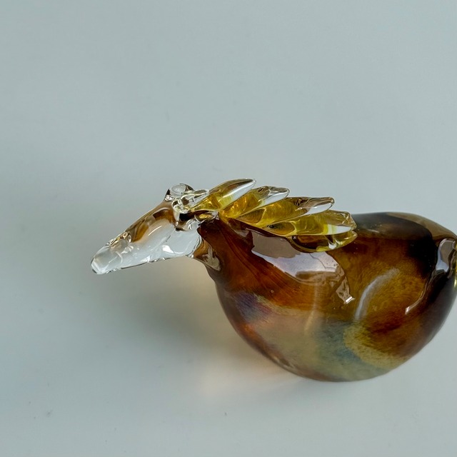 可児友紀　ガラスの鏡餅S × 干支S　SSセット【黒台・稲穂付き】