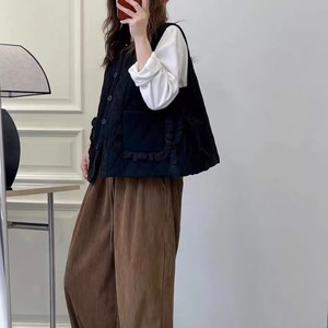 フリルキルティングベスト