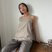 asymmetry camisole/gray