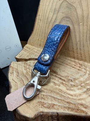 藍染ポロサスロープトップ・キーホルダー