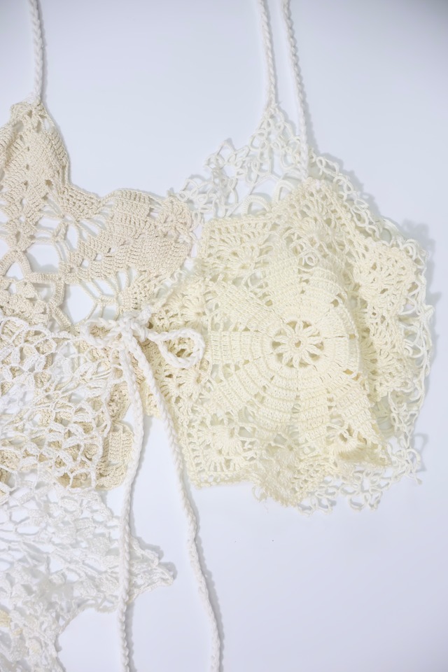 vintage crochet bustier