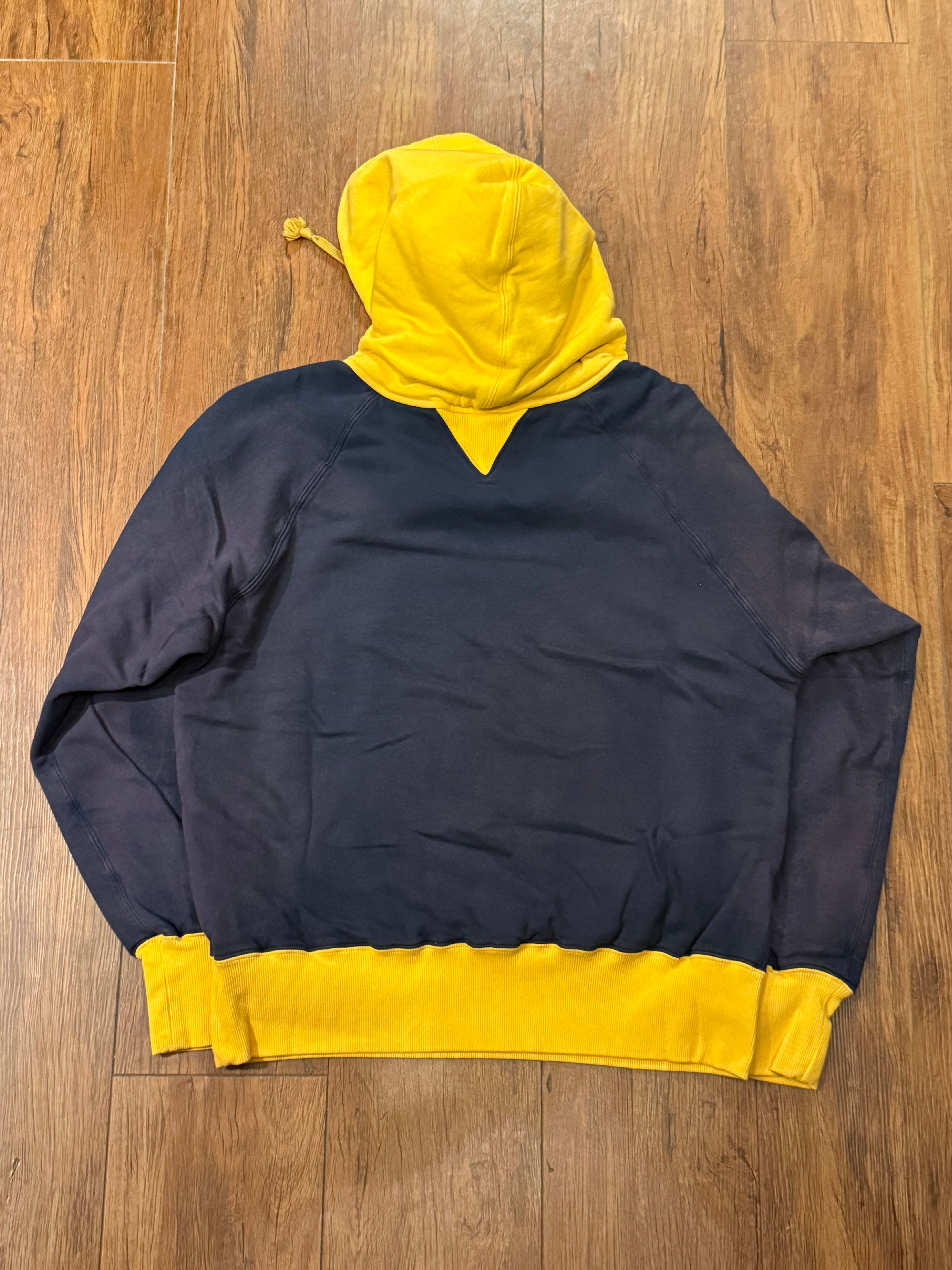 THREEFACE TWO TONE SUN FADED DOUBLE FACE AFTER HOODIE | vintage clothing twoface THREEFACE TWO TONE SUN FADED DOUBLE FACE AFTER HOODIE | vintage clothing twoface