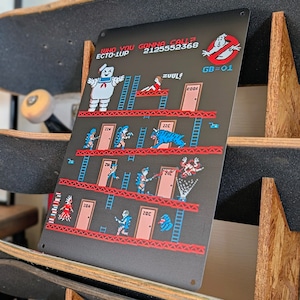 送料無料!ちょうどいいブリキ看板 【 GHOSTBUSTERS / ゴーストバスターズ 】 マシュマロマン / METAL SIGN / メタルサイン / ブリキ看板 / サインボード / ビンテージ加工〚アメリカン雑貨 アメトイ〛