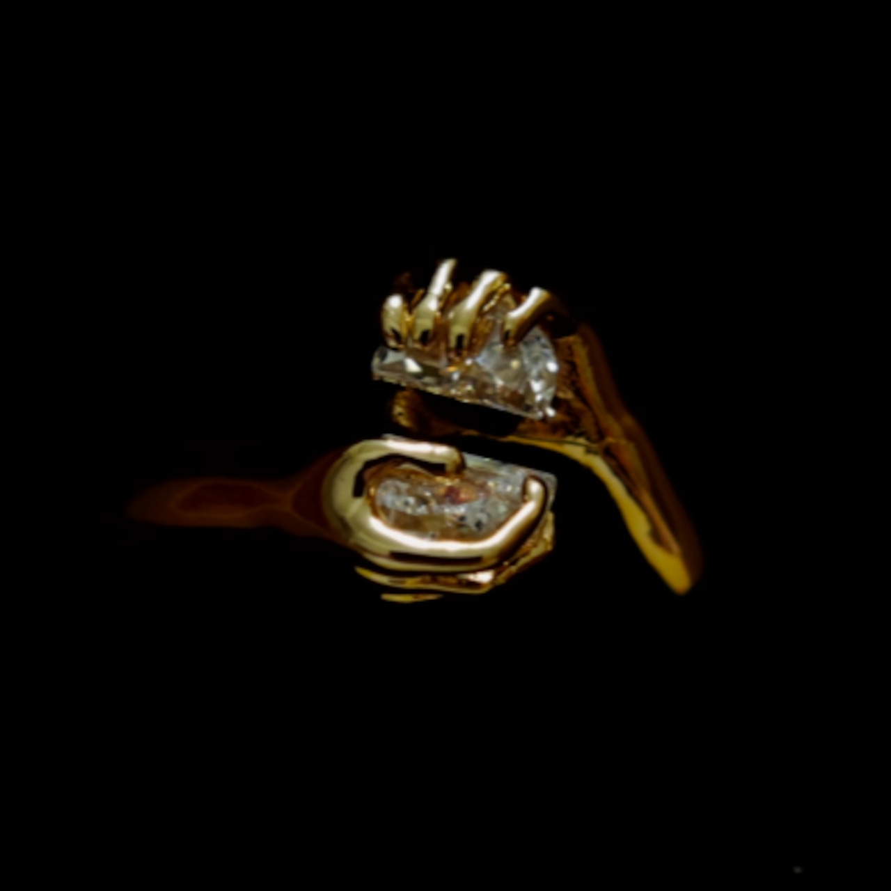 ハンドモチーフ ストーン リング 90024