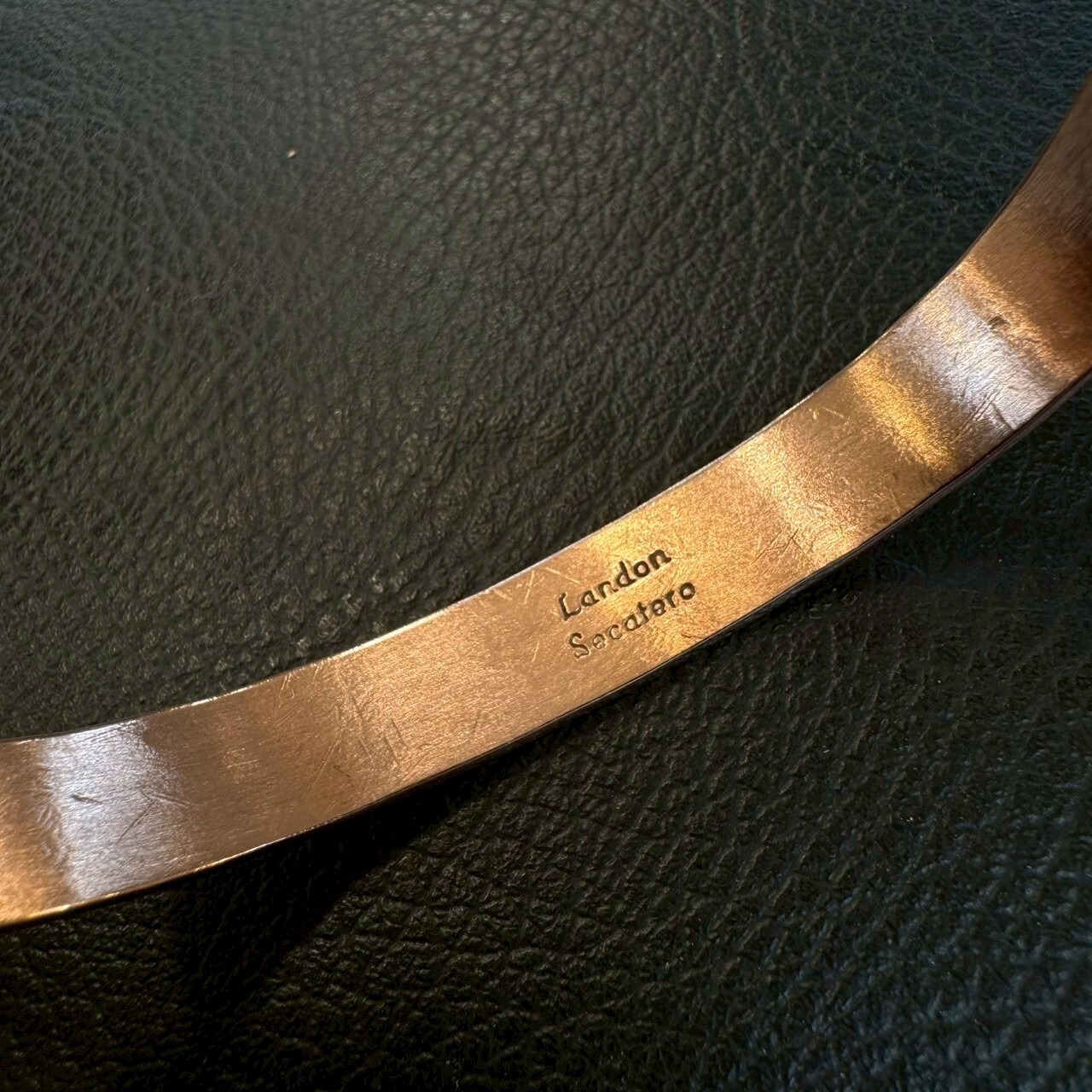 ランドンセカテロ(Landon Secatero) カッパー&シルバーコンビバングル - 4