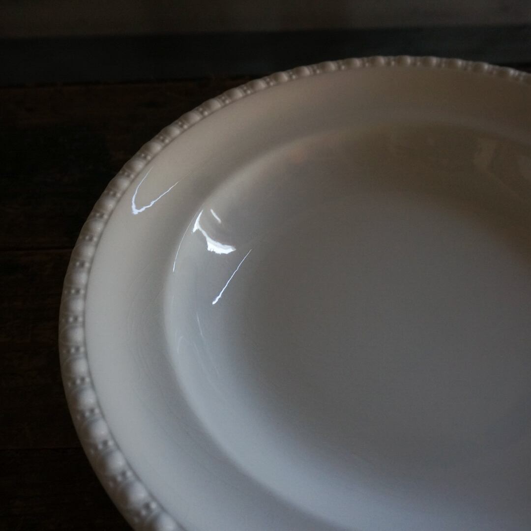 古いフランスの陶器皿