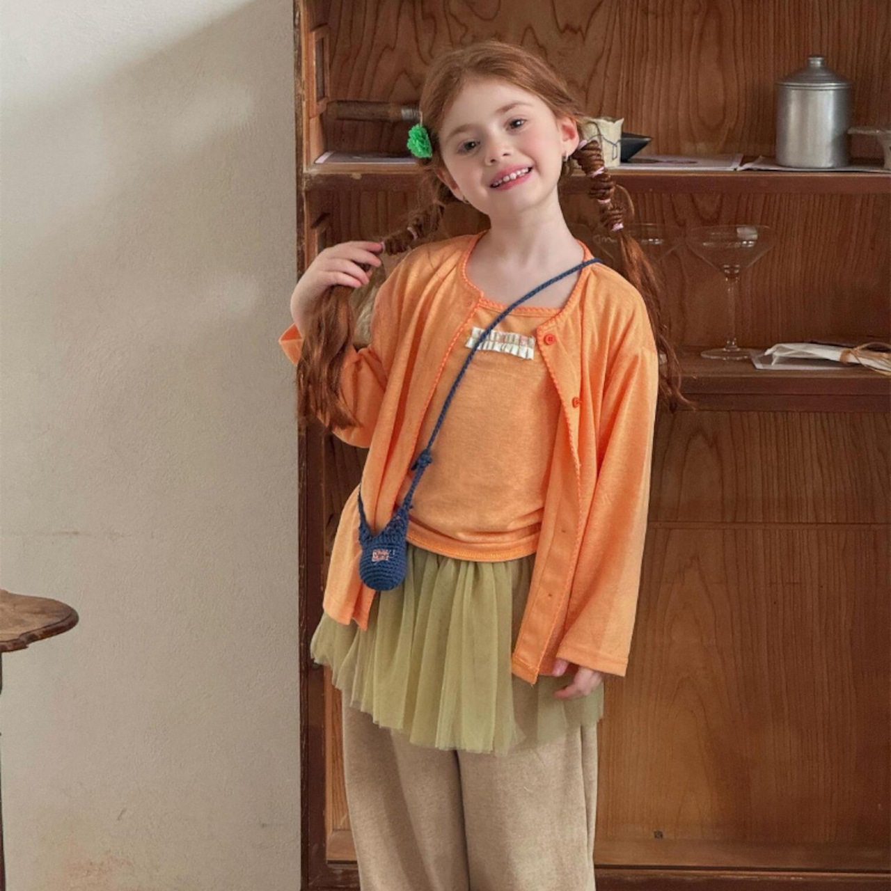 春ピュアカラーキャミソール&カーディガンセット