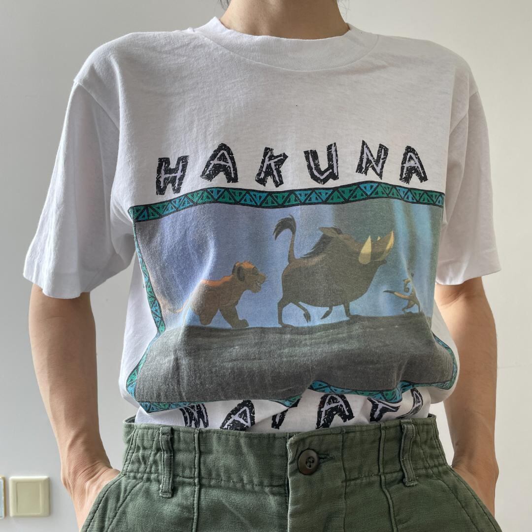 tGG24 Tシャツ ライオンキング ディズニー LION KING 両面プリント