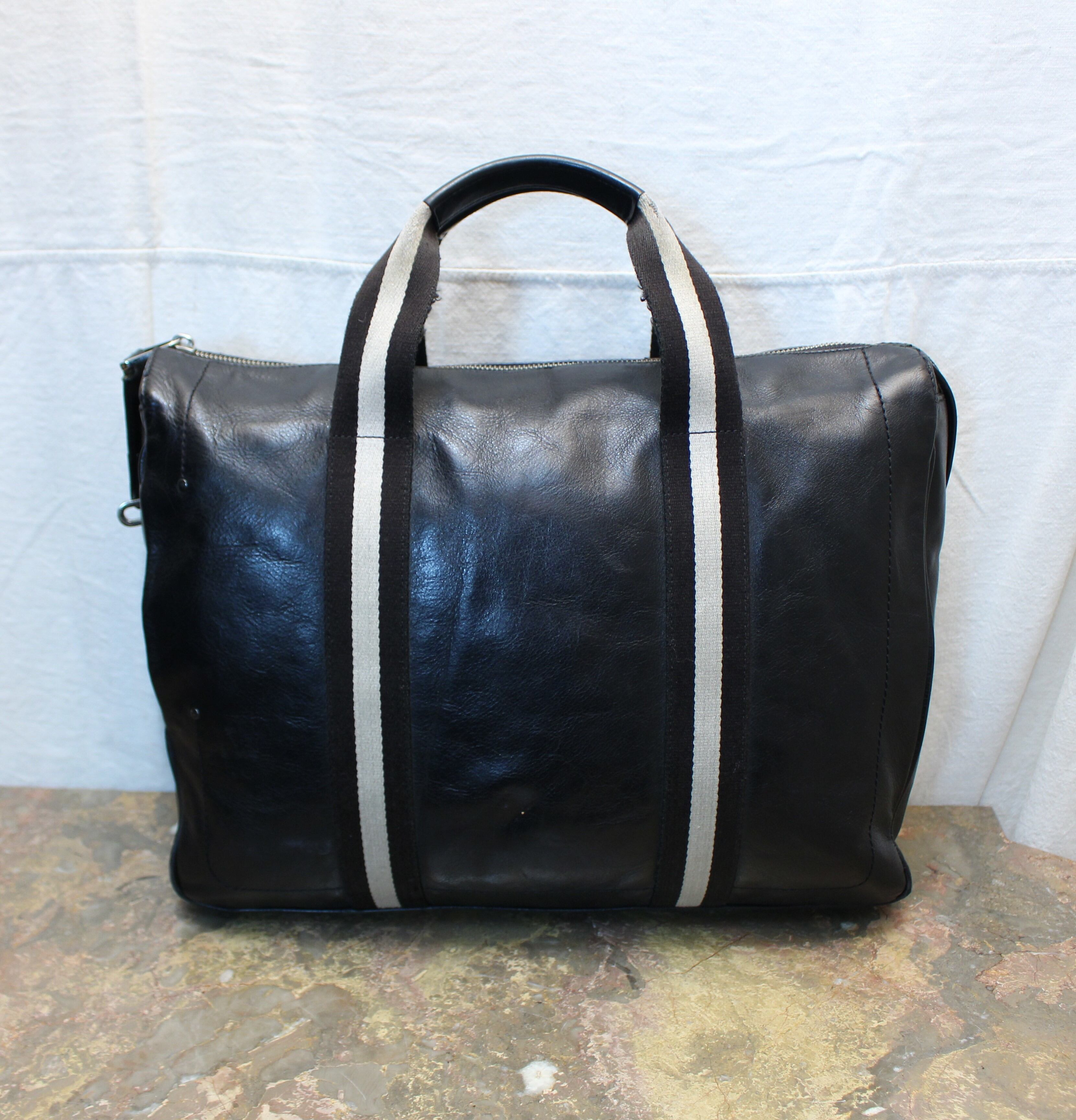 2000000008271 BALLY LINE LEATHER BUSINESS BPSTON BAG MADE IN