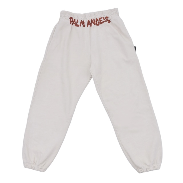 【Palm Angels】SEASONAL LOGO SWEATPANTS(OFF WHITE/RED)