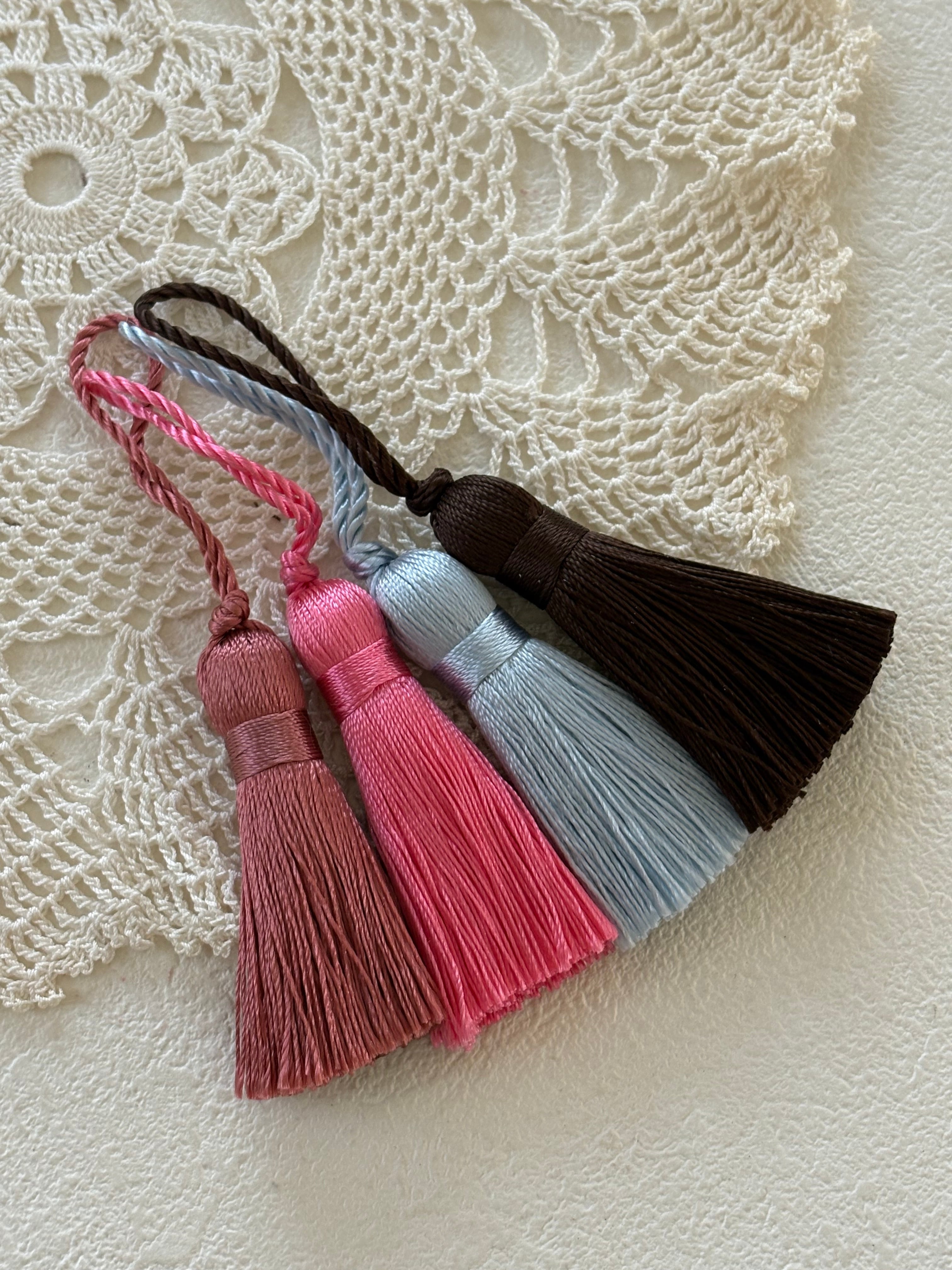 フランス 輸入デザインタッセル 5cm前後 カルトナージュ チャーム アクセサリーパーツ 撮影小物