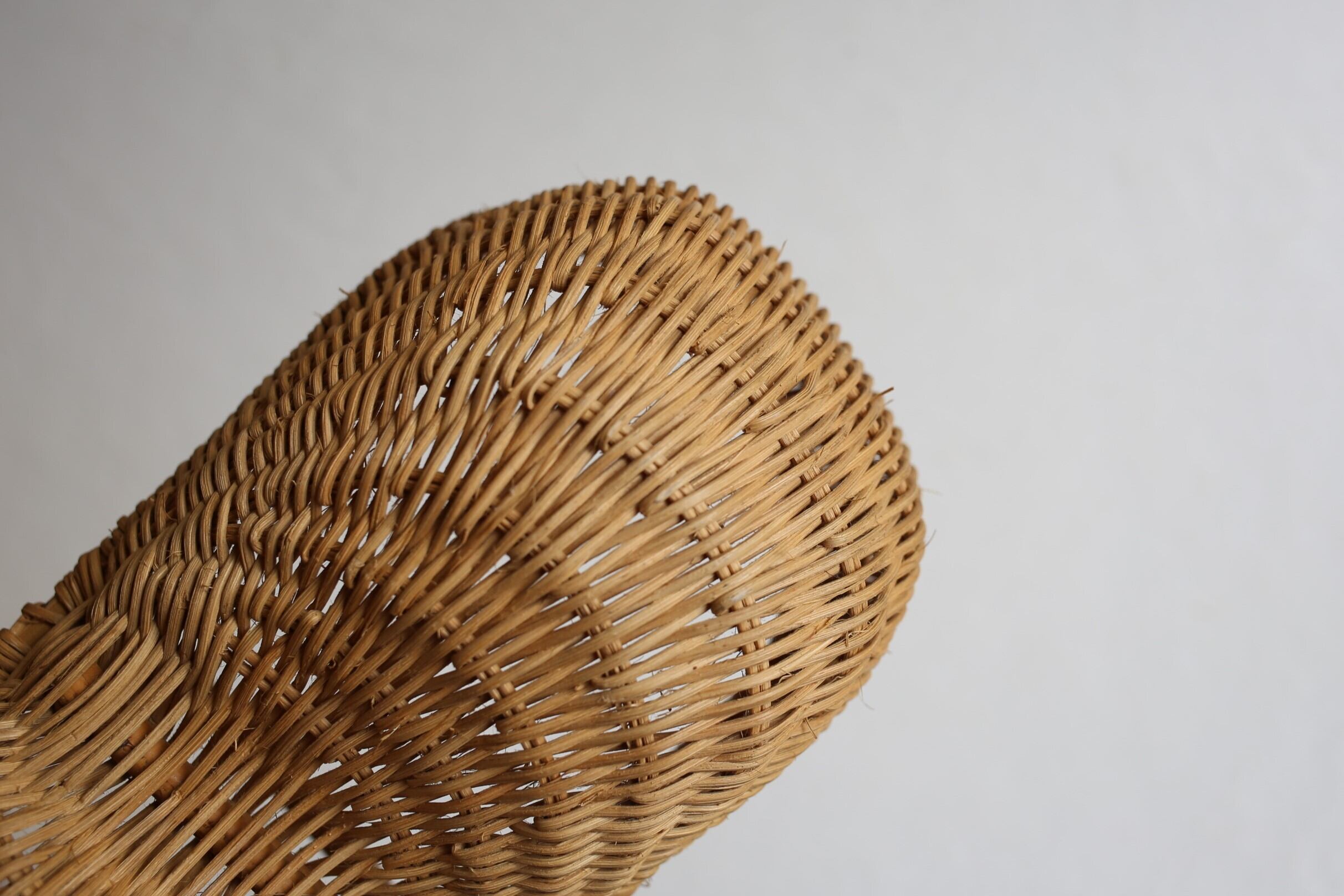 フランス アンティーク ヴィンテージ 小ぶりのピーナッツ型パニエ