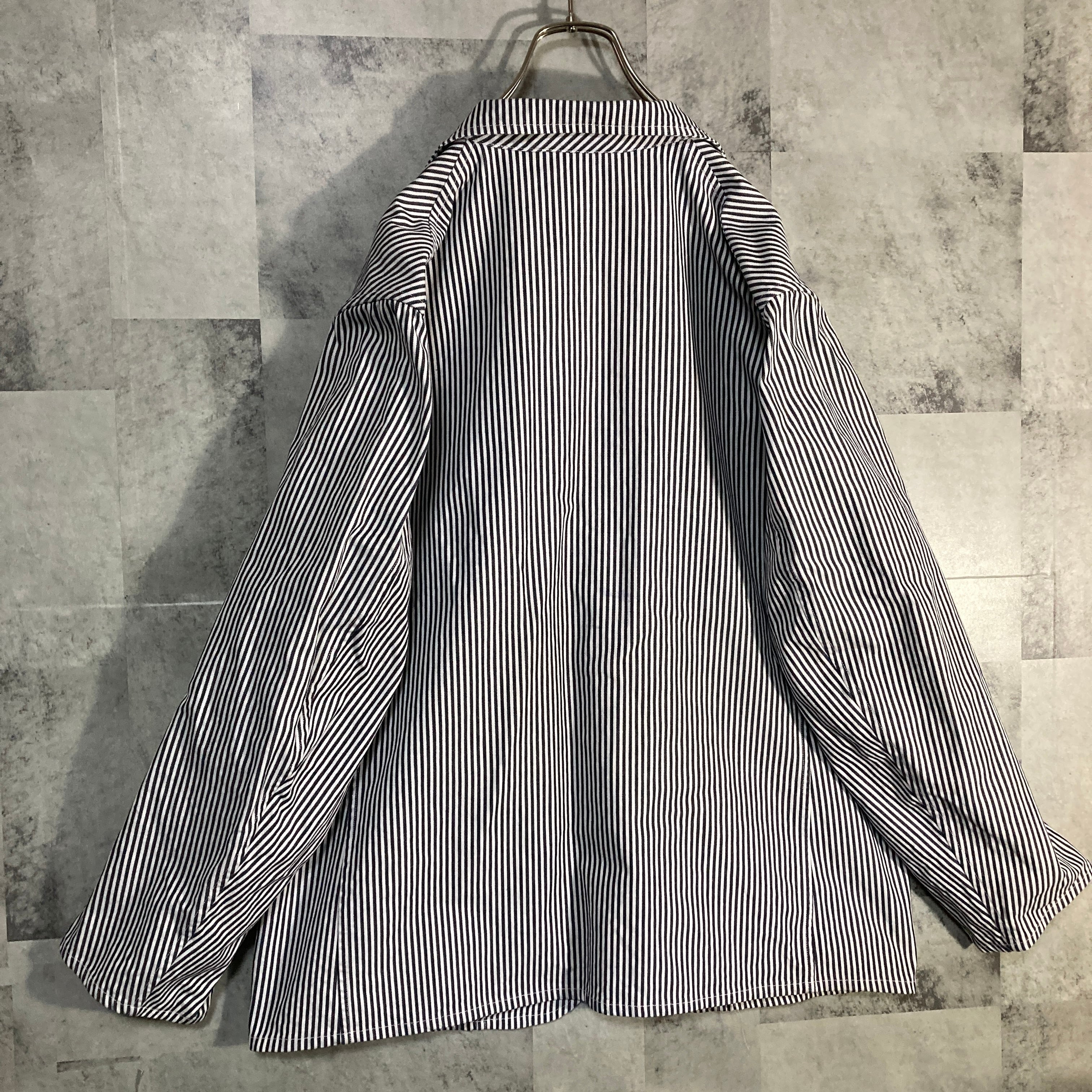 日本製 COMOLI コモリ コットンツイルジャケット ヒッコリーストライプ