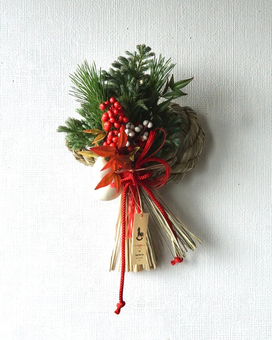 南天のしめ飾りV