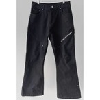 Zip Detail Wide Leg Baggy Pants ◇2color H0883