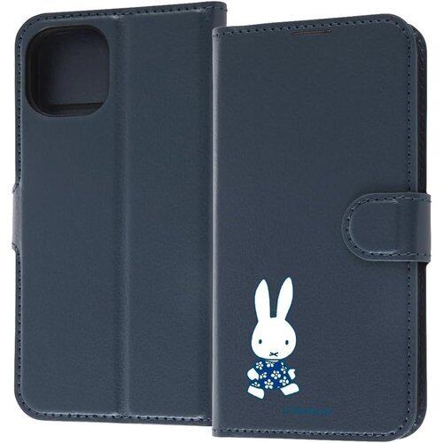 イングレム iPhone 14 / 13 ケース/ミッフィー/手帳型 薄型 軽量 レザー カード収納豊富 マグネットフリップ スタンド機能 シンプル / ミッフィー_てくてく 2264