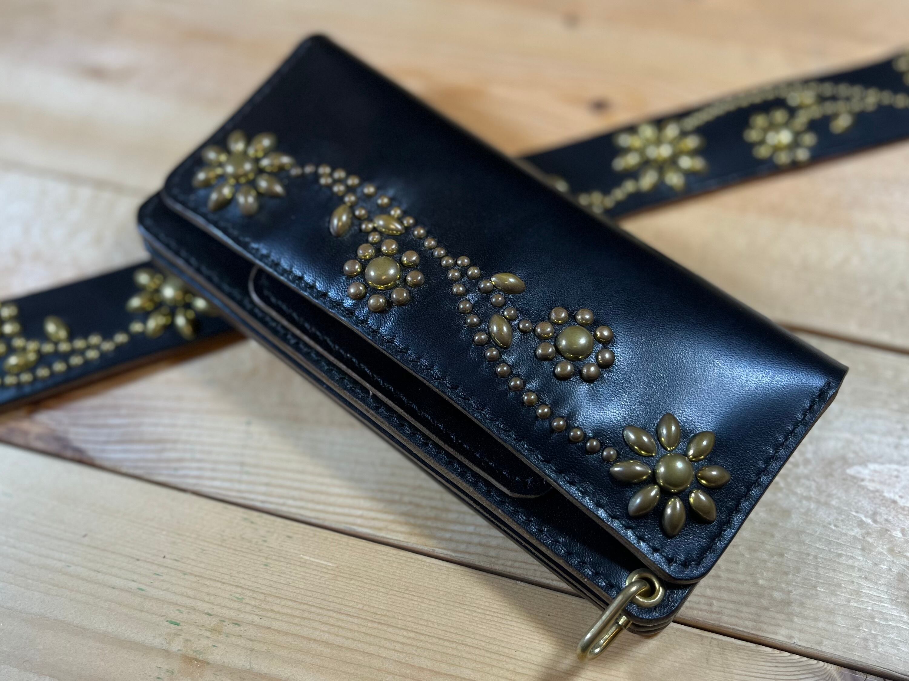 トラッカーウォレット　セミロング丘染め（茶芯）チェーンストラップ付き限定品 トラッカーウォレット セミロング丘染め（茶芯）チェーン